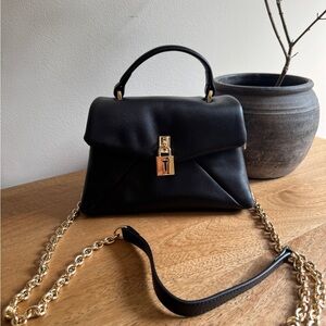 Ted Baker Top Handle Black/Gold Crossbody
